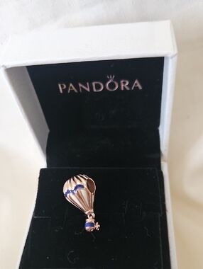 Pandora Rose Blue Hot Air Balloon Dangle